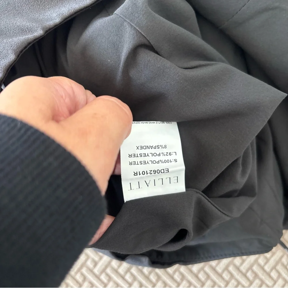 ELLIATT x Revolve Beatrice Halterneck Draped Neckline Fringe Black Dress Size S - Picture 13 of 16